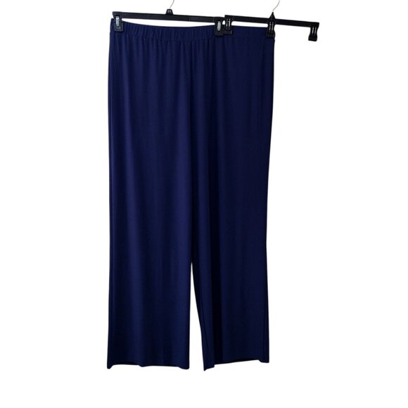 Antthony: 2-pc Flounce Sleeve Straight Leg Pant Set, Size 2X, Dark Blue - Picture 6 of 10